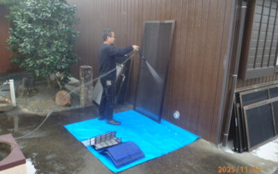 S寺様、窓清掃とエアコン取替工事のご依頼。